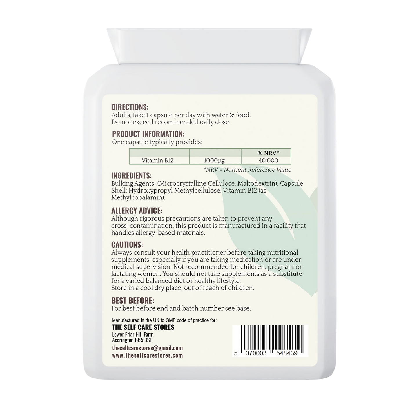 Vitamin B12 1000ug - PL-456
