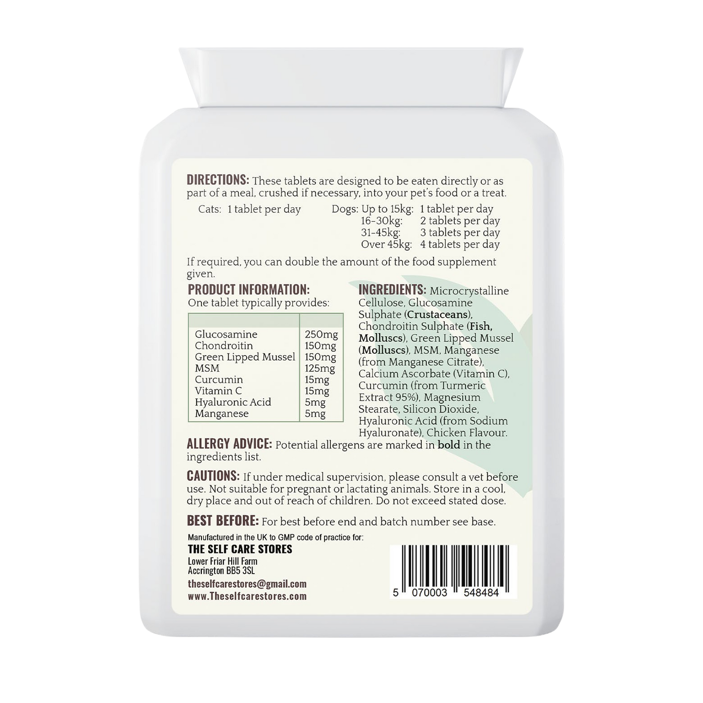 Pet Joint Support Complex - PL-416